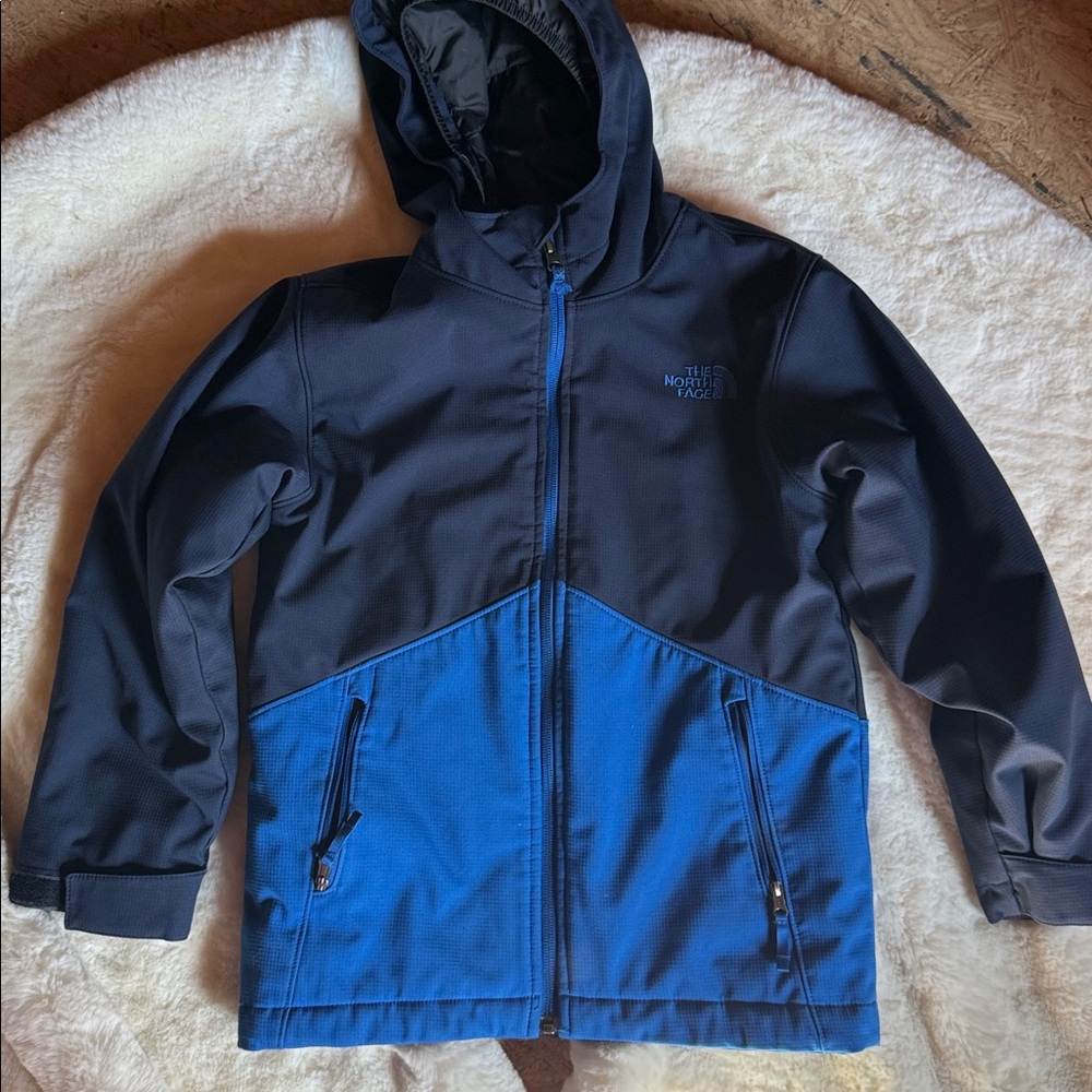 The North Face Two-Tone Blue and Black Jacket Windwall XS